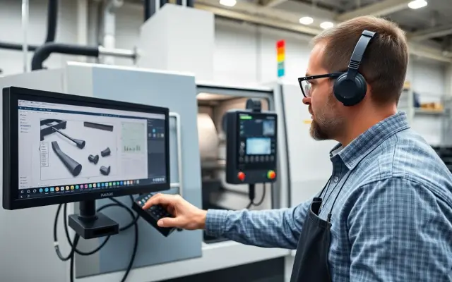 Lesmateriaal Programmeren online aansturing bewerkingscentrum