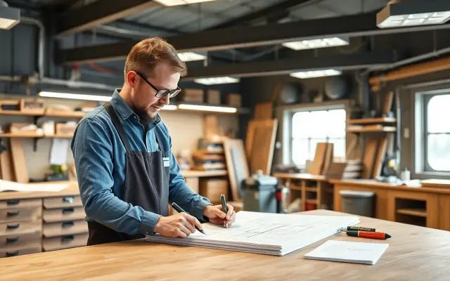 Lesmateriaal Persoonlijke werkvoorbereiding complexe meubels en (scheeps)interieurs maken