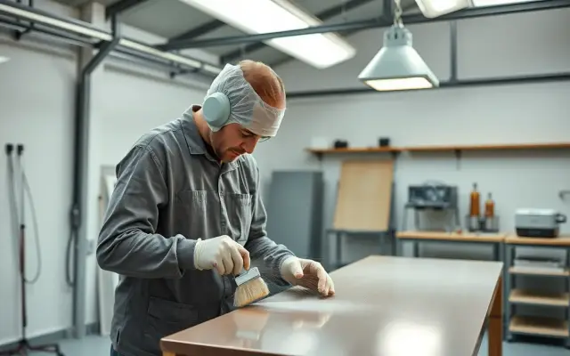 Lesmateriaal Verdieping lakspuiten interieur- en meubelbranche