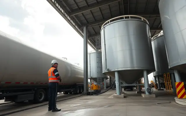 Lesmateriaal Op- en overslag van vloeibare bulkproducten op een tankterminal
