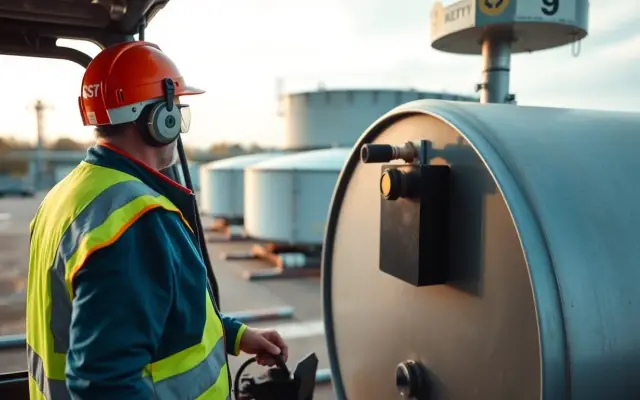 Lesmateriaal Op- en overslag van vloeibare bulkproducten op een tankterminal, geschikt voor niveau 2