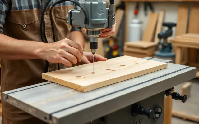 Lesmateriaal Gaten en inkrozingen maken met conventionele houtbewerkingsmachines